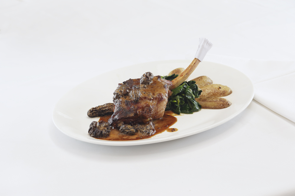 Veal Chop aux Morels Chandlers