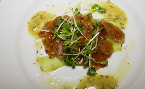 Idaho RubyTrout “a la Gravlax” at Chandler’s in Boise