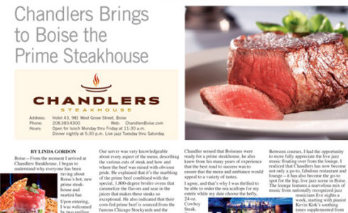 Chandlers Steakhouse Advertorial