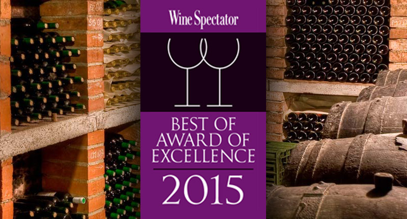 Chandlers Celebrates Wine Spectator's “Best of Award of Excellence”