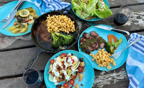 Butcher Block for two goes camping!