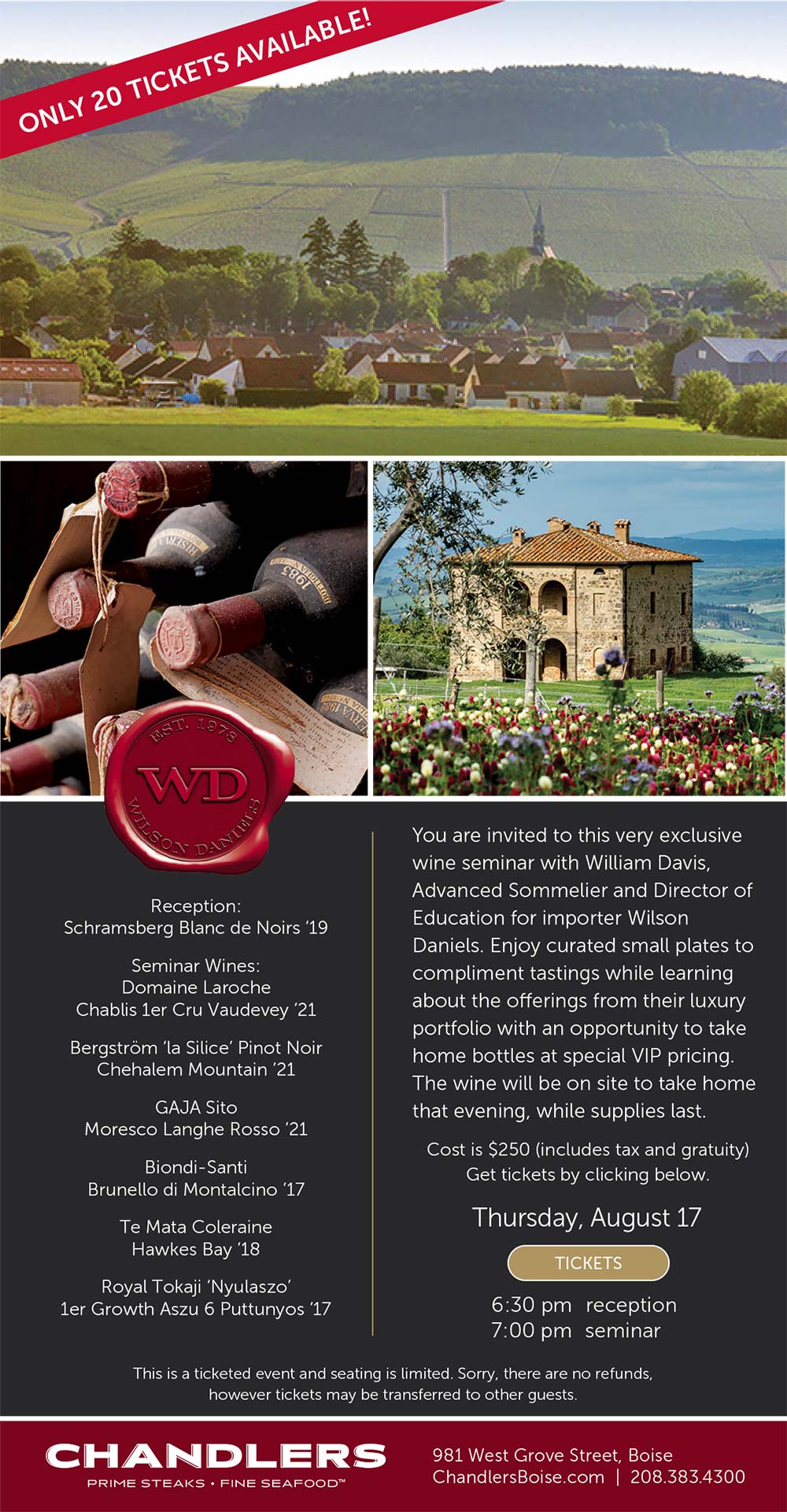 Chandlers Wine Seminar