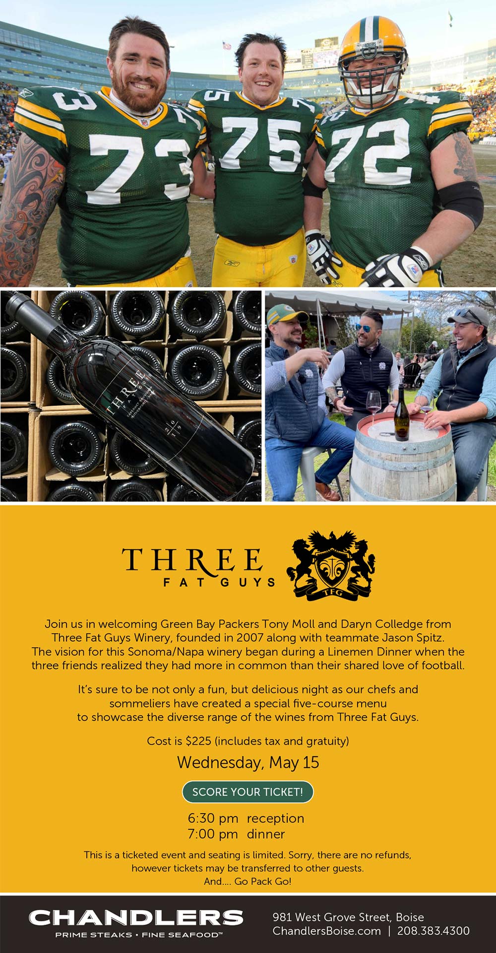 Chandlers - Three Fat Guys Winemaker Dinner - 5.15.24
