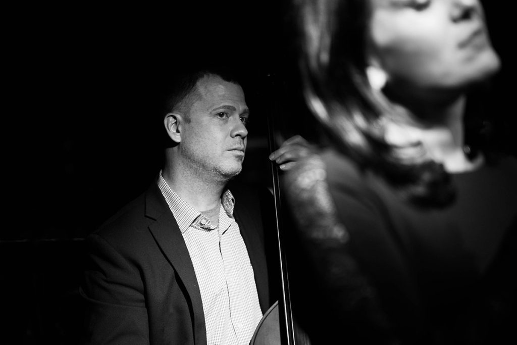 Jazz trio performing at Chandlers
